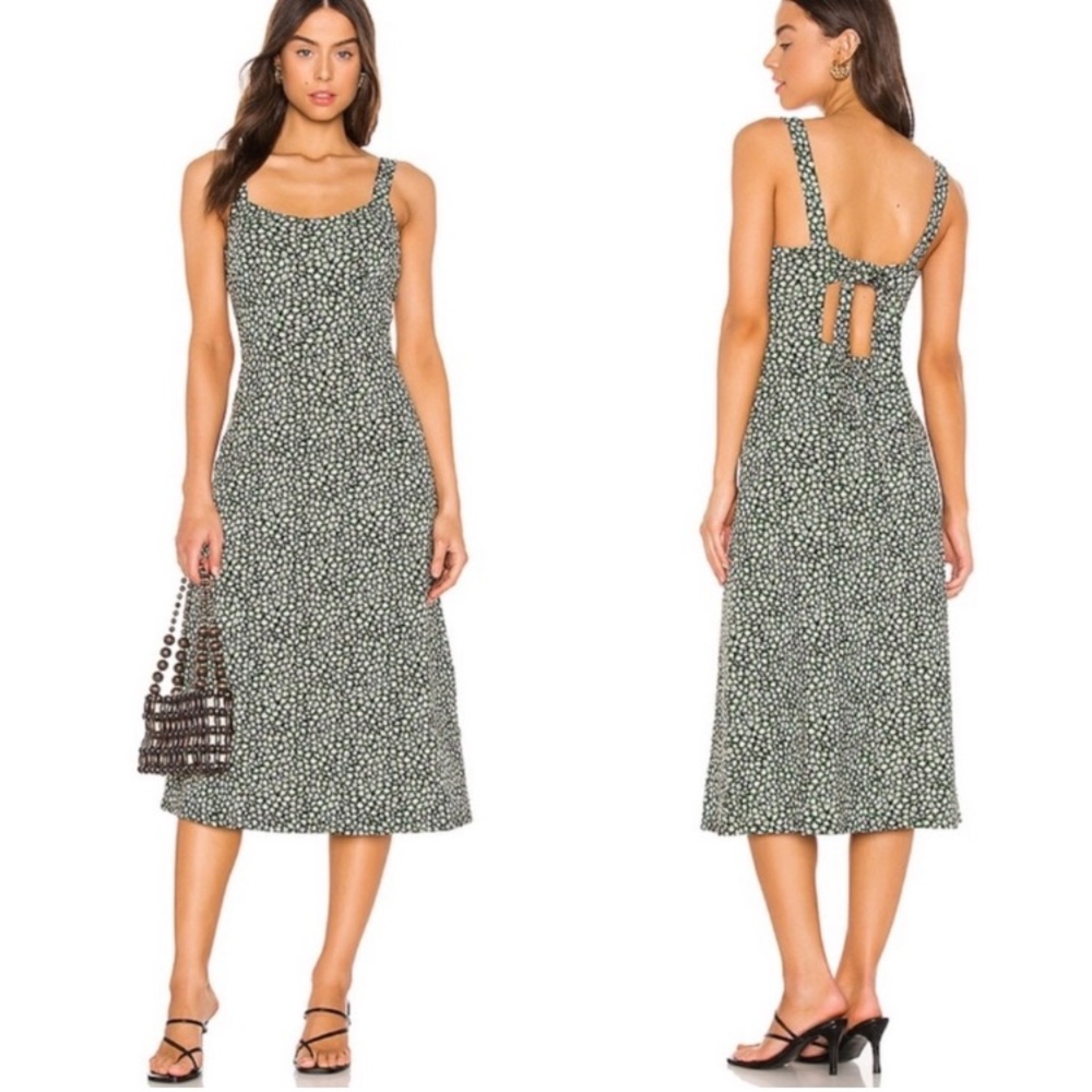 Free People Lorelei Floral Print Midi Dress, Size XS